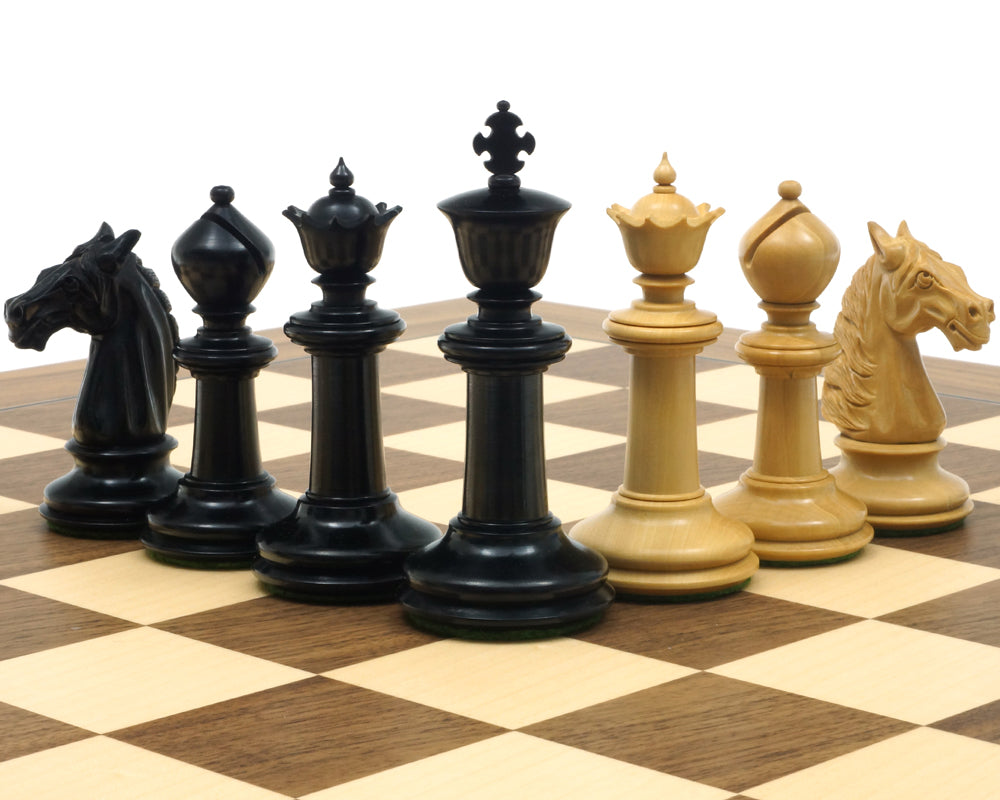 巴斯黑檀木及胡桃木國際象棋套裝