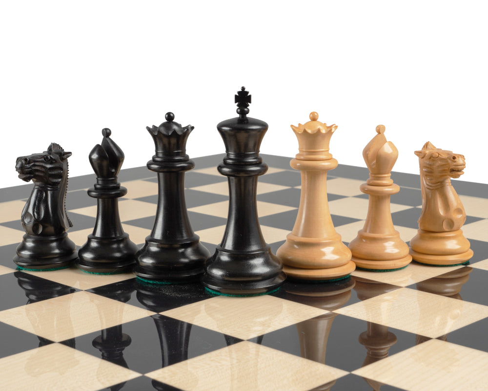 復刻1849年史湯頓黑檀國際象棋棋子,高10厘米