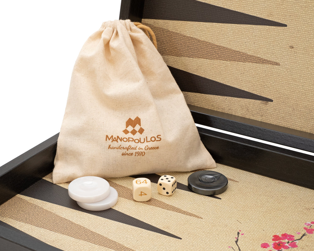 Manopoulos 東方櫻花西洋雙陸棋套裝