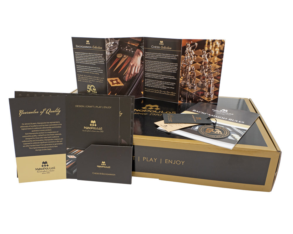 Manopoulos 東方櫻花西洋雙陸棋套裝