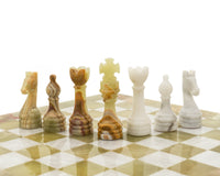 Alghero 縞瑪瑙與大理石國際象棋套裝