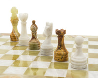 Alghero 縞瑪瑙與大理石國際象棋套裝