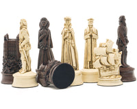 Berkeley Chess 伊麗莎白時代赤褐色國際象棋棋子