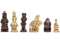 Berkeley Chess 愛麗絲夢遊仙境 赤褐色 國際象棋棋子