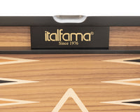 Italfama 木製可摺疊西洋雙陸棋套裝，附保護袋