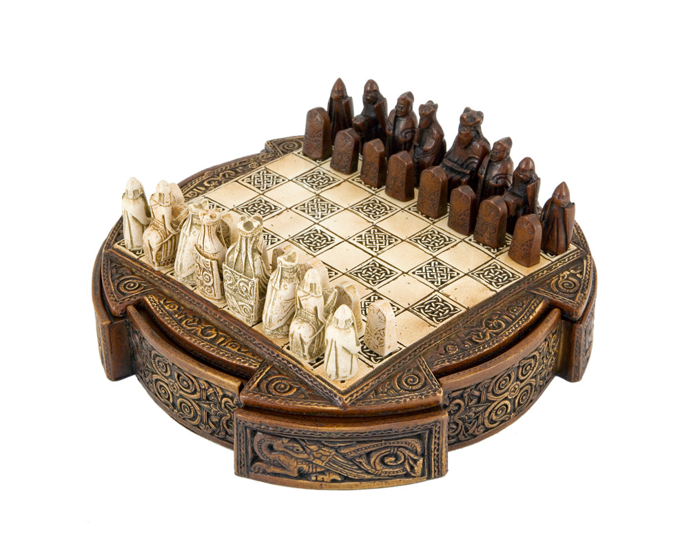 Isle of Lewis 精巧凱爾特風格 國際象棋套裝 22.9cm