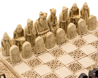 Isle of Lewis 小型凱爾特國際象棋套裝 22.9cm（象牙色）