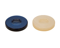 豪華西洋雙陸棋棋子 藍色及象牙色 36毫米