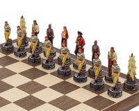 Italfama 手繪主題「海盜對海軍」國際象棋棋子