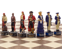 Italfama 手繪主題「海盜對海軍」國際象棋棋子