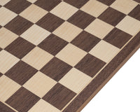 32cm 胡桃木與楓木製國際象棋棋盤