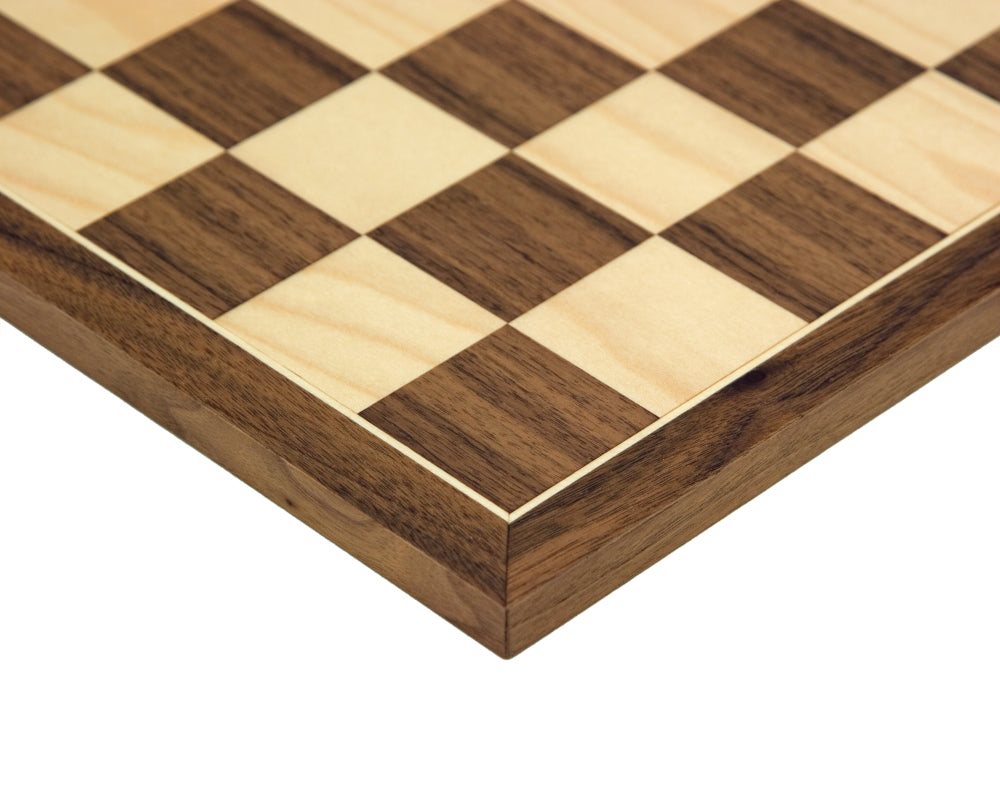 45cm 胡桃木與楓木製國際象棋棋盤