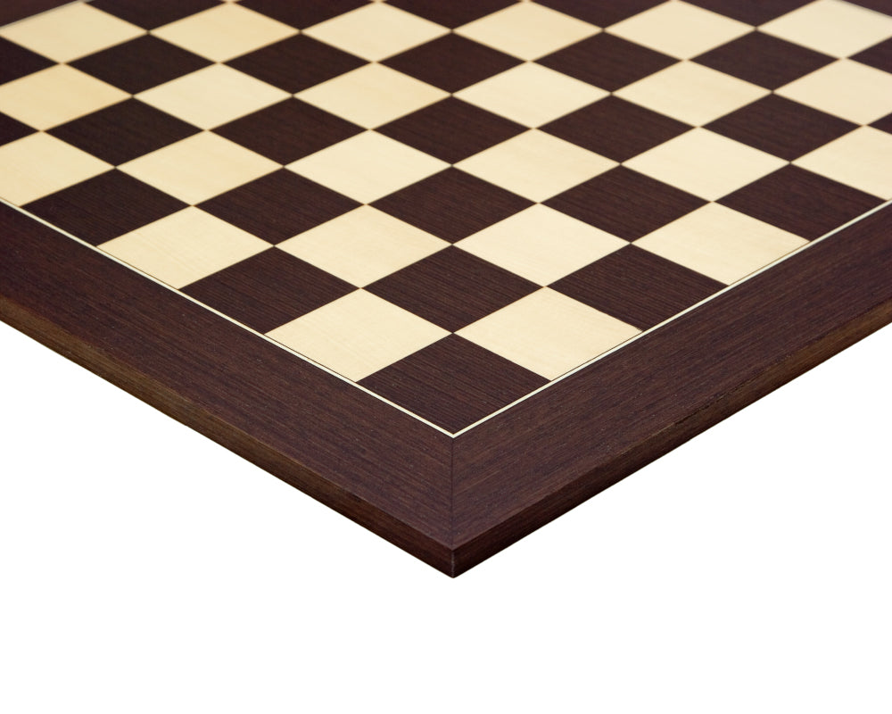 60cm Wenge 與楓木的豪華國際象棋棋盤