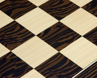 55cm 豪華虎斑烏木配楓木國際象棋棋盤