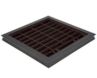 43cm 胡桃木與楓木製國際象棋棋子收納盒，附可拆式蓋