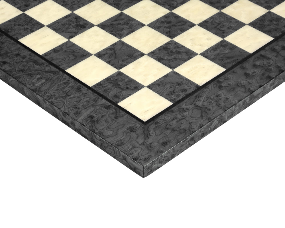 43cm 暗灰色楓木與榆木奢華國際象棋棋盤