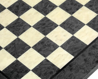 43cm 暗灰色楓木與榆木奢華國際象棋棋盤