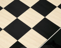 55cm 亮光黑 Anegre 與楓木的豪華國際象棋棋盤