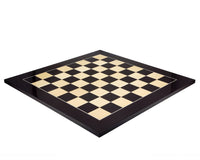 23.6 Inch Gloss Black Anegre and Maple Deluxe Chess Board with 2.36 Inch Playing Squares by Rechapados Ferrer S.A. of Spain