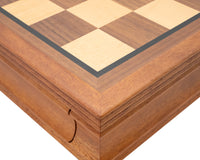 50cm 桃花心木框國際象棋棋子收納櫃（附抽屜）