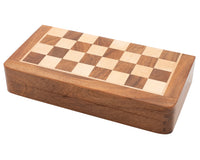 豪華實木摺疊磁性旅行國際象棋套裝（25cm）