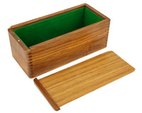 28cm Sheesham 滑蓋國際象棋棋子收納盒