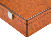 樹根瘤木奢華隔層棋子收納盒 43cm