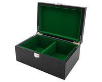 黑色皮革棋子收納盒