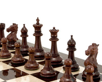 Madrid Series 紅木豪華國際象棋棋子 - 10cm