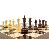 Madrid Series 紅木豪華國際象棋棋子 - 10cm