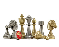 Finnesburg Series — 黃銅及鎳製國際象棋棋子 — 7.6cm