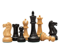 1972年 Staunton 黑檀複刻國際象棋棋子 - 8.9厘米