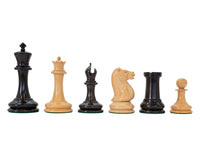 J J Cooke Edition 黑檀木及仿古黃楊木 國際象棋棋子 - 11.2cm