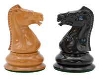 Leuchar 復刻烏木及仿古黃楊木豪華國際象棋棋子 - 8.3cm