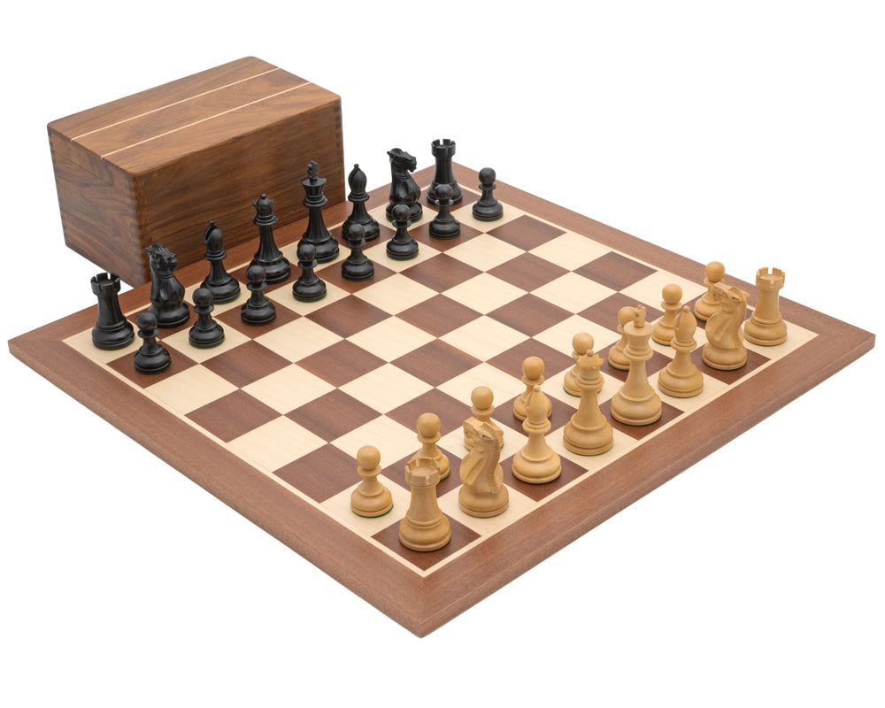 比賽款黑色史湯頓國際象棋套裝，連棋子收納盒