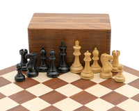 比賽款黑色史湯頓國際象棋套裝，連棋子收納盒