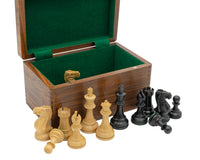 比賽款黑色史湯頓國際象棋套裝，連棋子收納盒