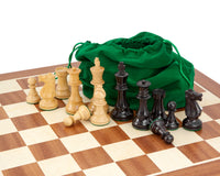 Conquest 系列 黑色與桃花心木國際象棋套裝
