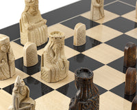Isle of Lewis 黑色亮光國際象棋套裝