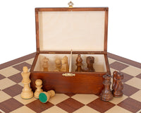 French Knight Sheesham Mahogany Chess Set