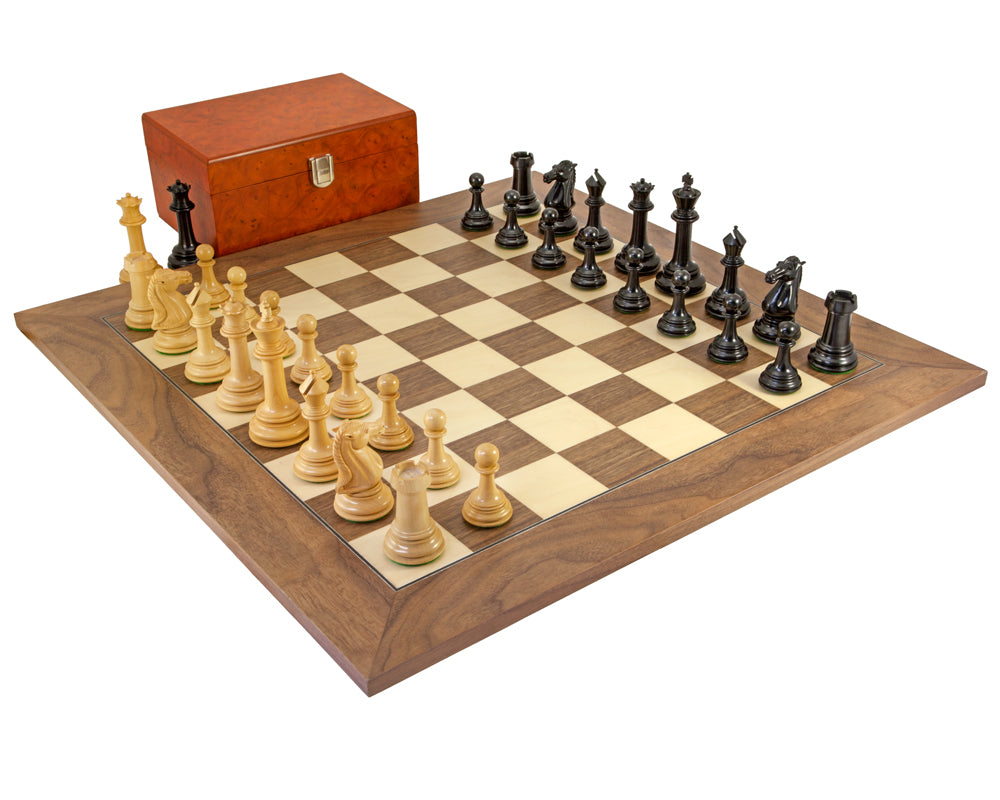 Parthenon Grand 烏木與胡桃木國際象棋套裝