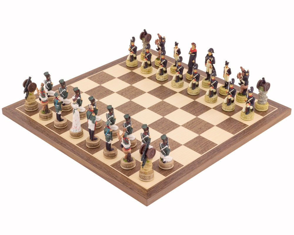 拿破崙對俄軍手繪主題國際象棋套裝 — 由 Italfama 出品