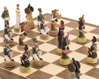 拿破崙對俄軍手繪主題國際象棋套裝 — 由 Italfama 出品