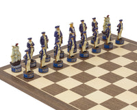 Italfama 手繪《海盜對海軍》主題國際象棋套裝