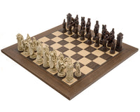 Berkeley Chess 羅馬赤褐色與胡桃木國際象棋套裝