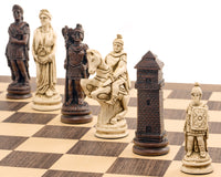 Berkeley Chess 羅馬赤褐色與胡桃木國際象棋套裝