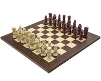 Berkeley Chess 維多利亞式紅色紫檀木國際象棋套裝
