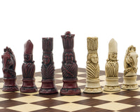 Berkeley Chess 維多利亞式紅色紫檀木國際象棋套裝