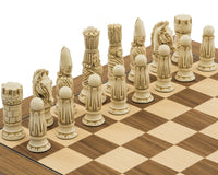 Berkeley Chess 維多利亞風格紅褐色與胡桃木國際象棋套裝