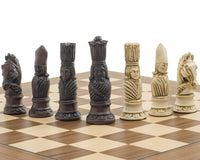 Berkeley Chess 維多利亞風格紅褐色與胡桃木國際象棋套裝